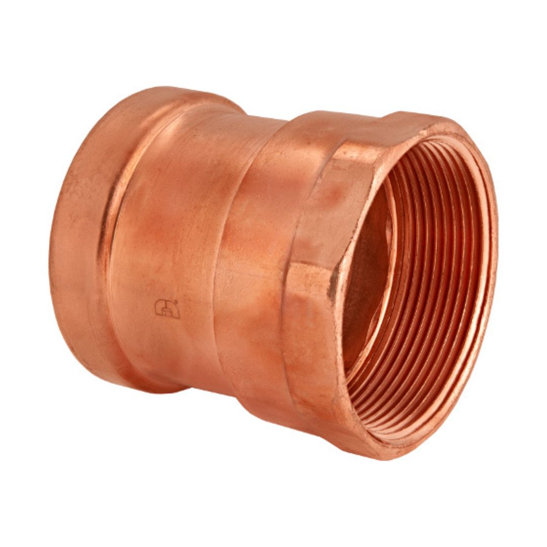 BMI 4 Inch Copper Press X FIPS Adapter