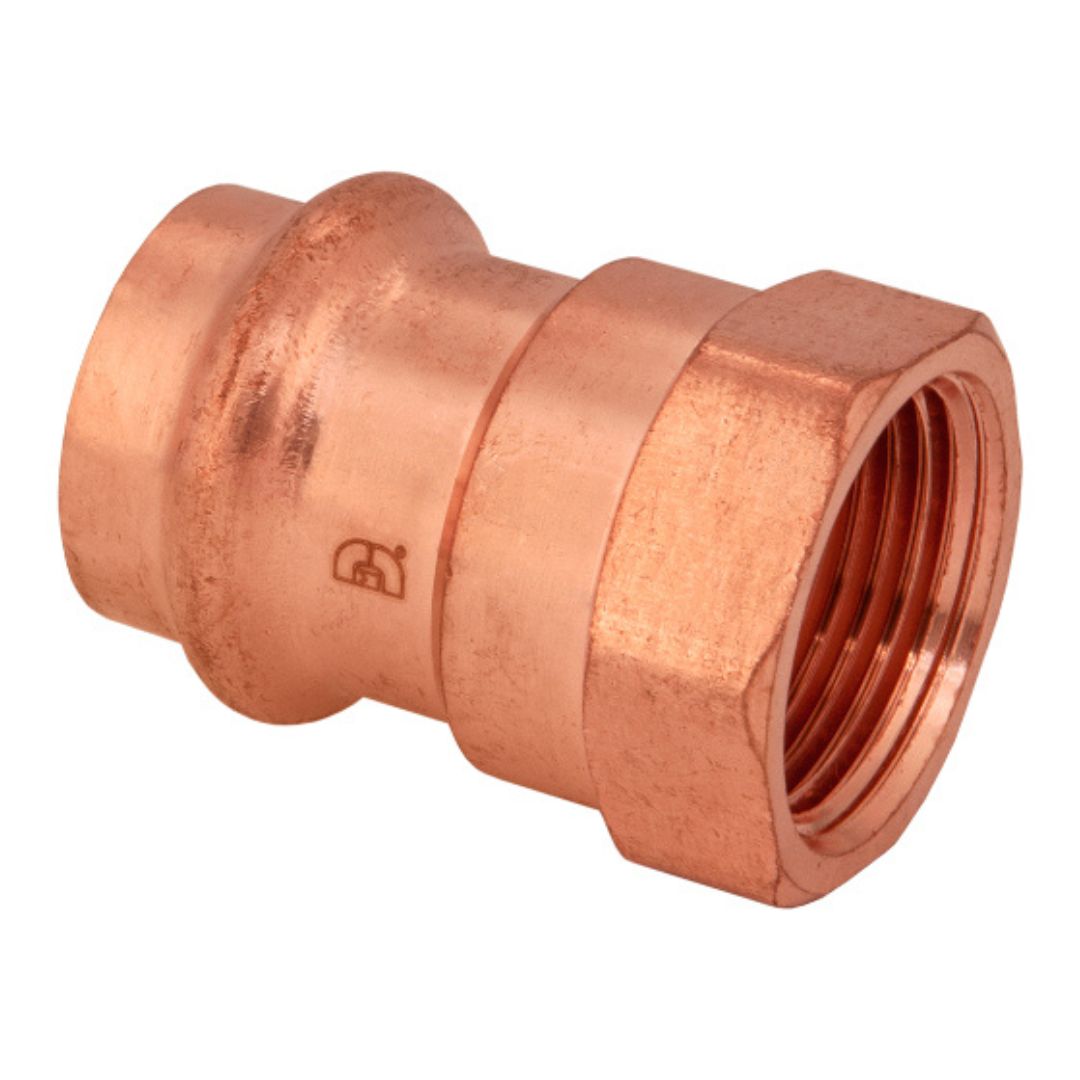 BMI 1-1/2 Inch Copper Press X FIPS Adapter