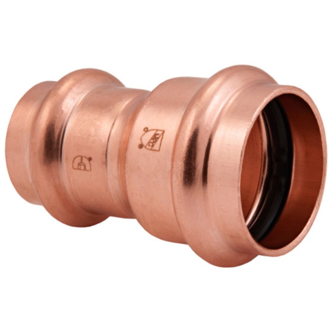 BMI 2 Inch X 1-1/4 Inch Copper Press Reducing Coupling