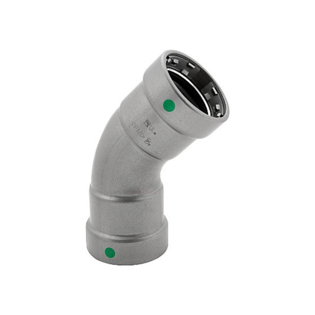 BMI 1-1/4 Inch Carbon Steel Press 45 Elbow