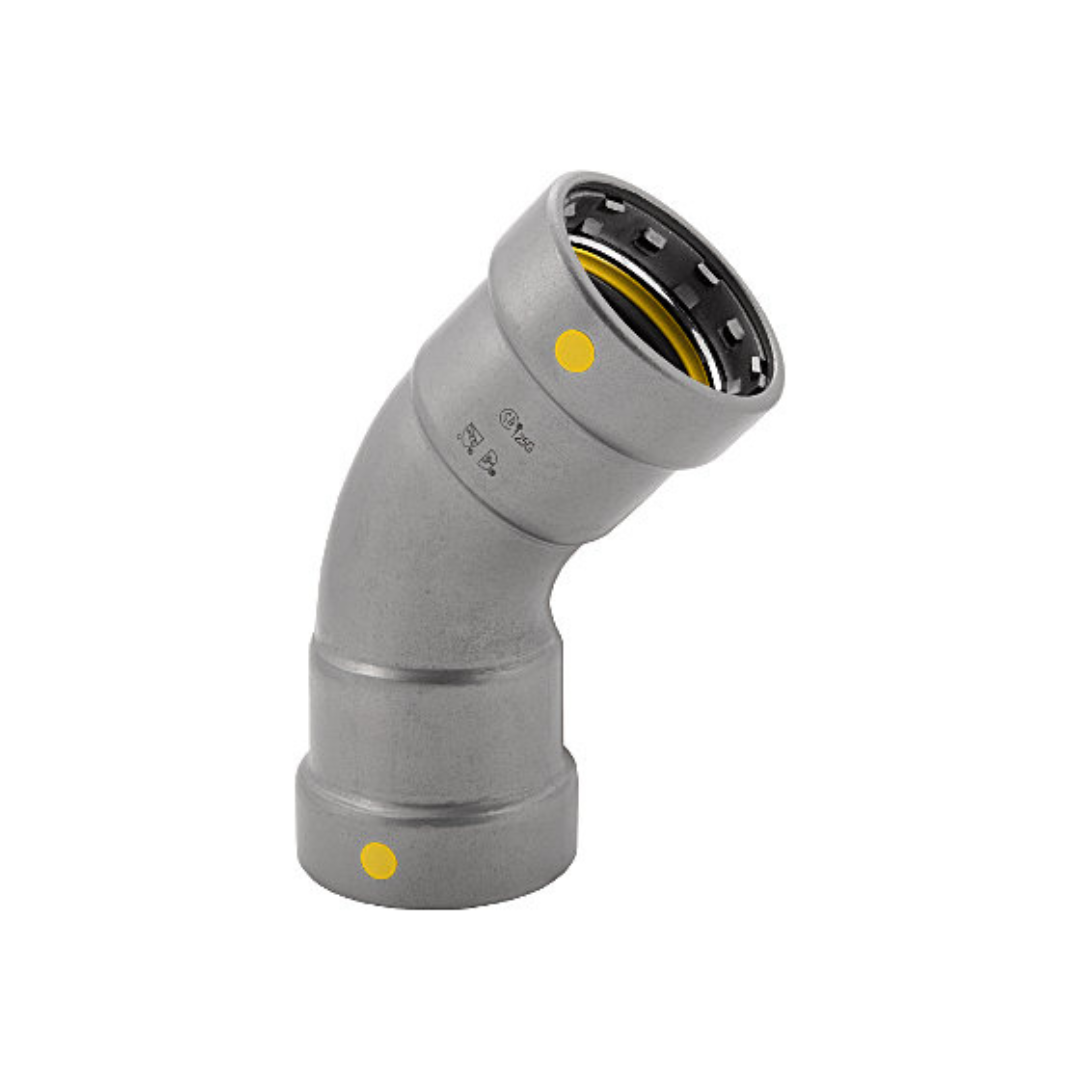 BMI 3/4 Inch Carbon Steel Gas Press 45 Elbow - Carton of 10