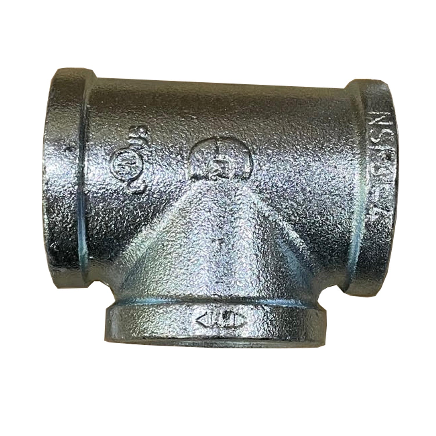 BMI 1/4 Inch NPT Galvanized Straight Tee, 150#, UL/FM