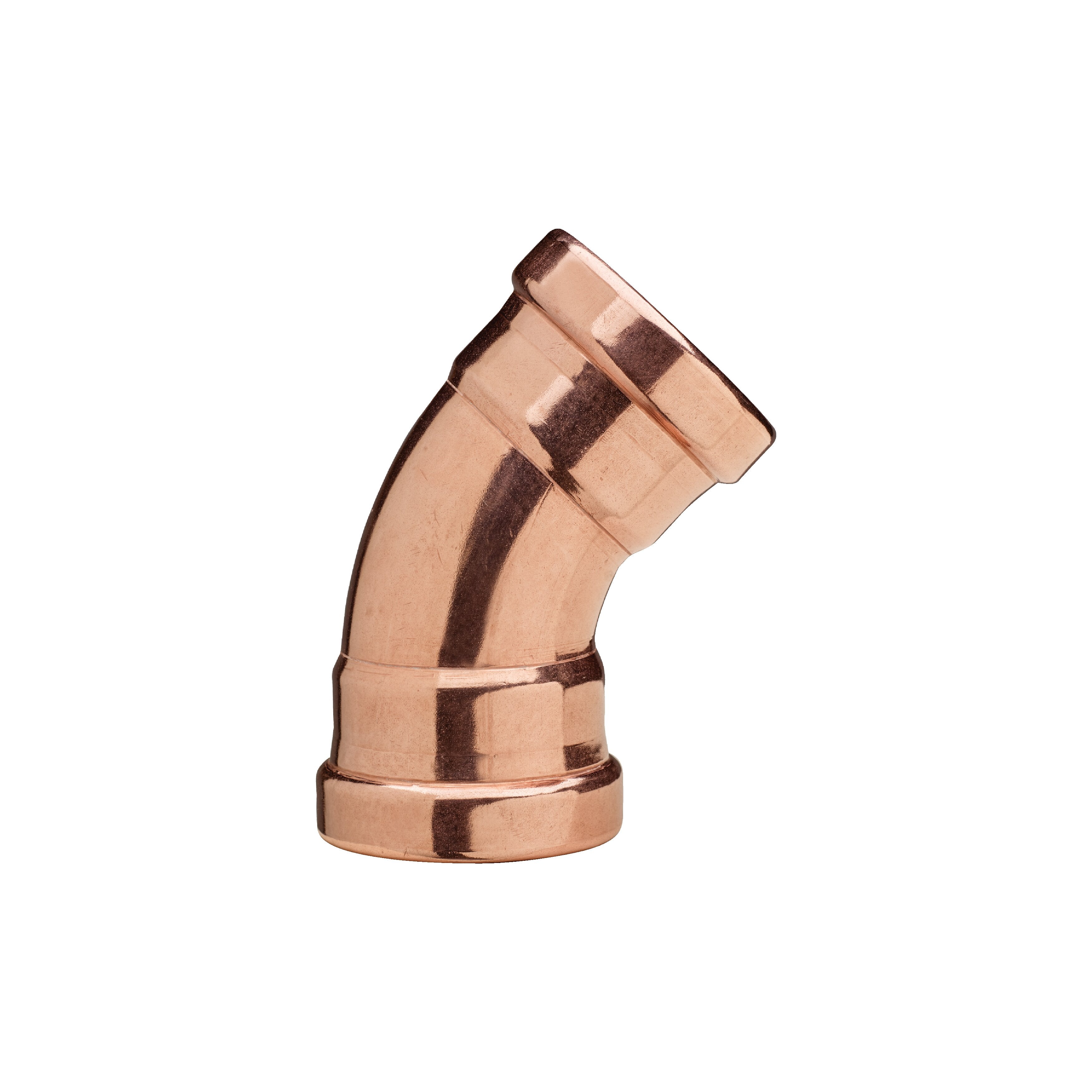 Bonomi 5V140018 - 4 Inch Copper Press 45 Degree Elbow