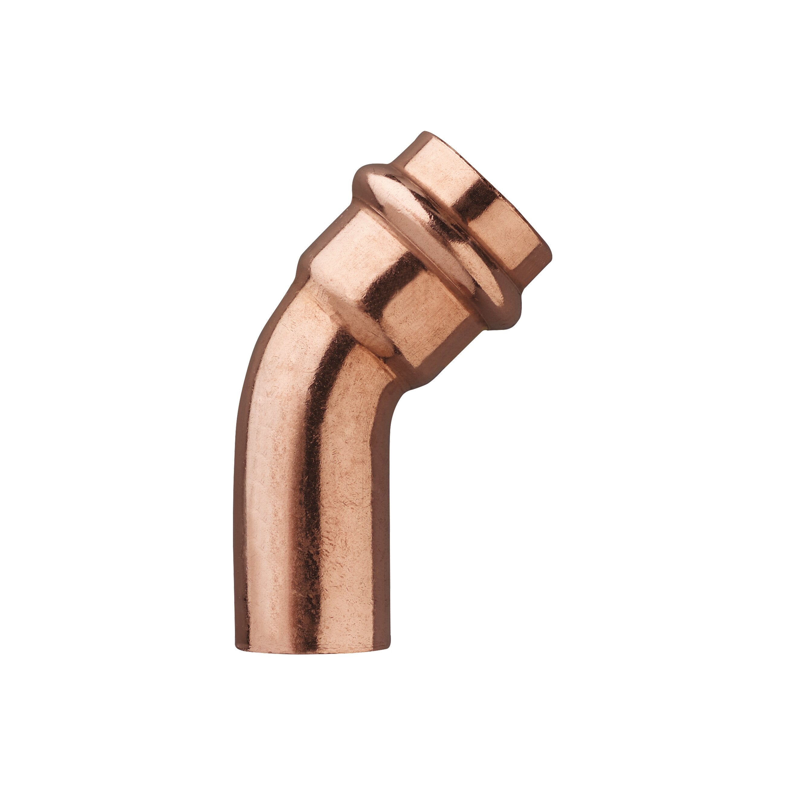 Bonomi 5V150006 - 1 Inch Copper Press 45 Degree Street Elbow - Pack of 10