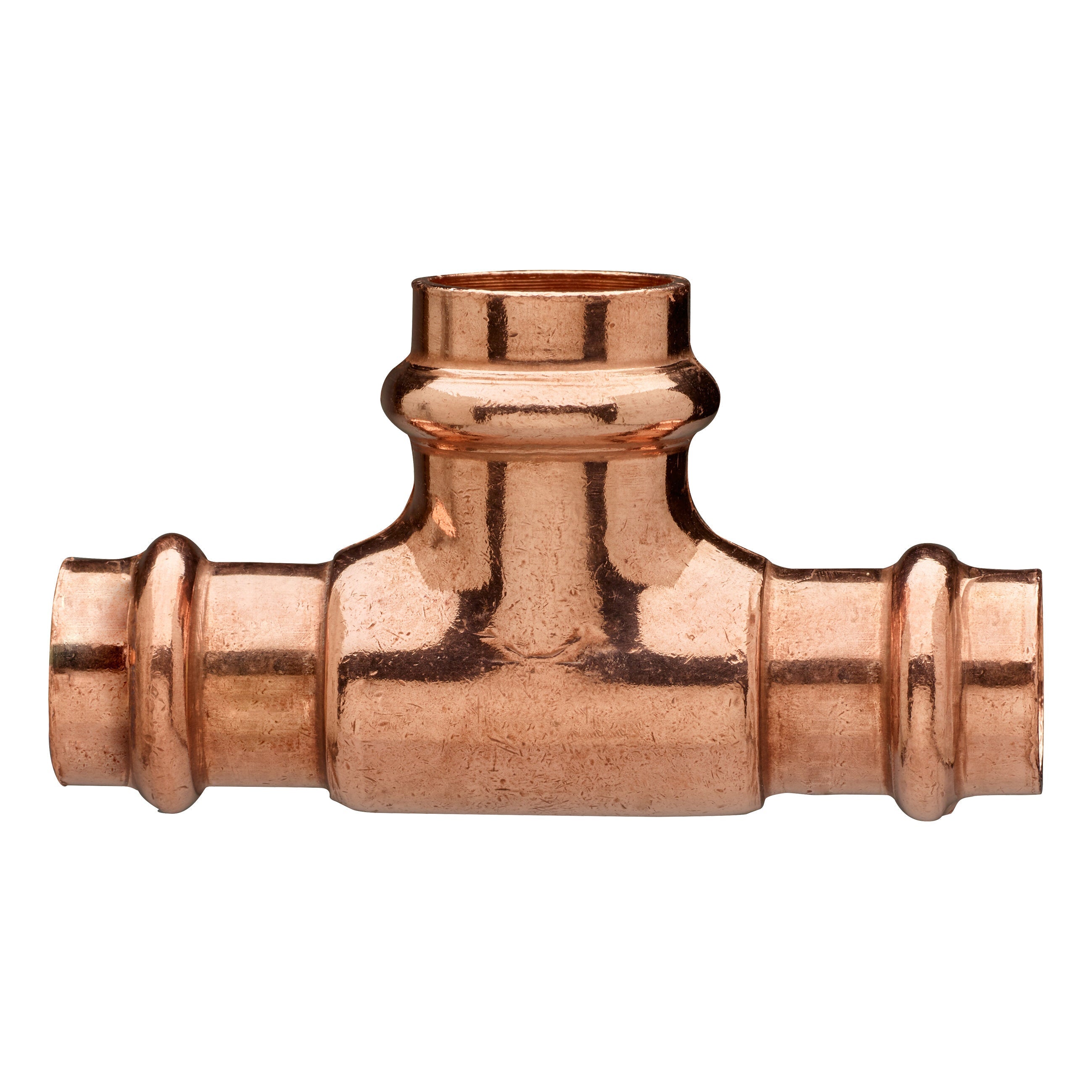Bonomi 5V3600040405 - 1/2 Inch x 1/2 Inch x 3/4 Inch Copper Press Reducing Tee - Pack of 5
