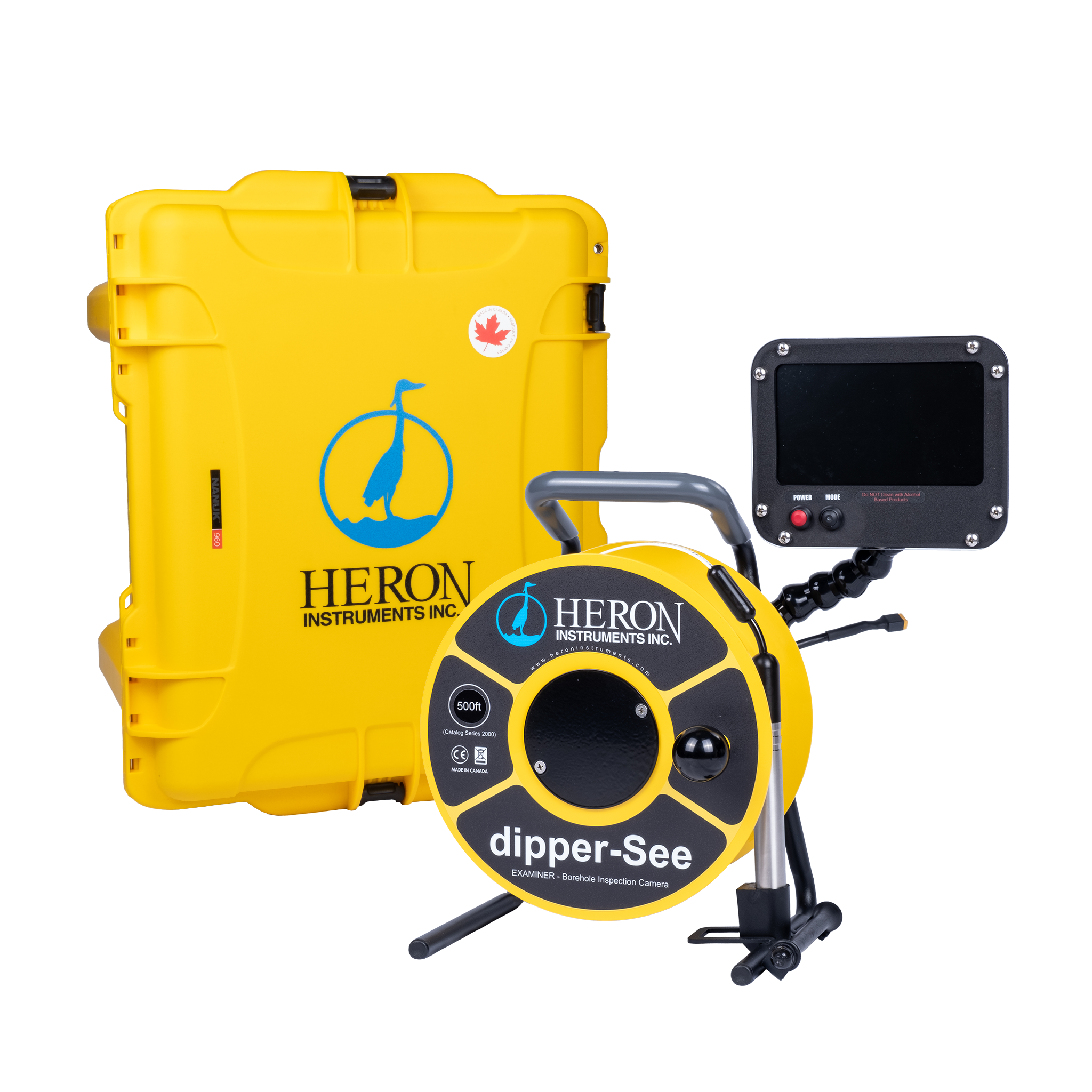 Heron dipper-See EXAMINER Borehole Inspection Camera (Series 2000)