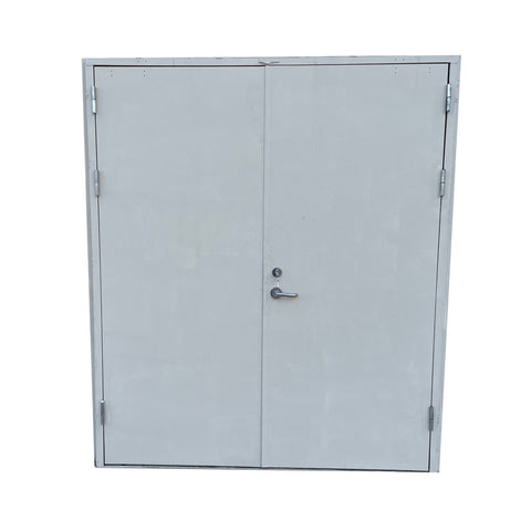 70"x82" Exterior Steel Manway Double Door: Perfect for Connex, Shipping Containers, and Fabricated Enclosures