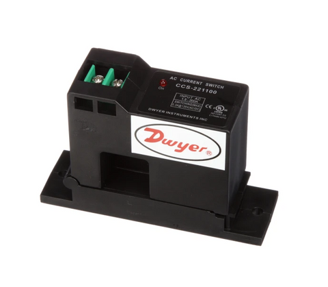 Dwyer CCS-221100 Current Switch, Split Core, Fixed, N/O, Red LED, Min Set Point 1.00