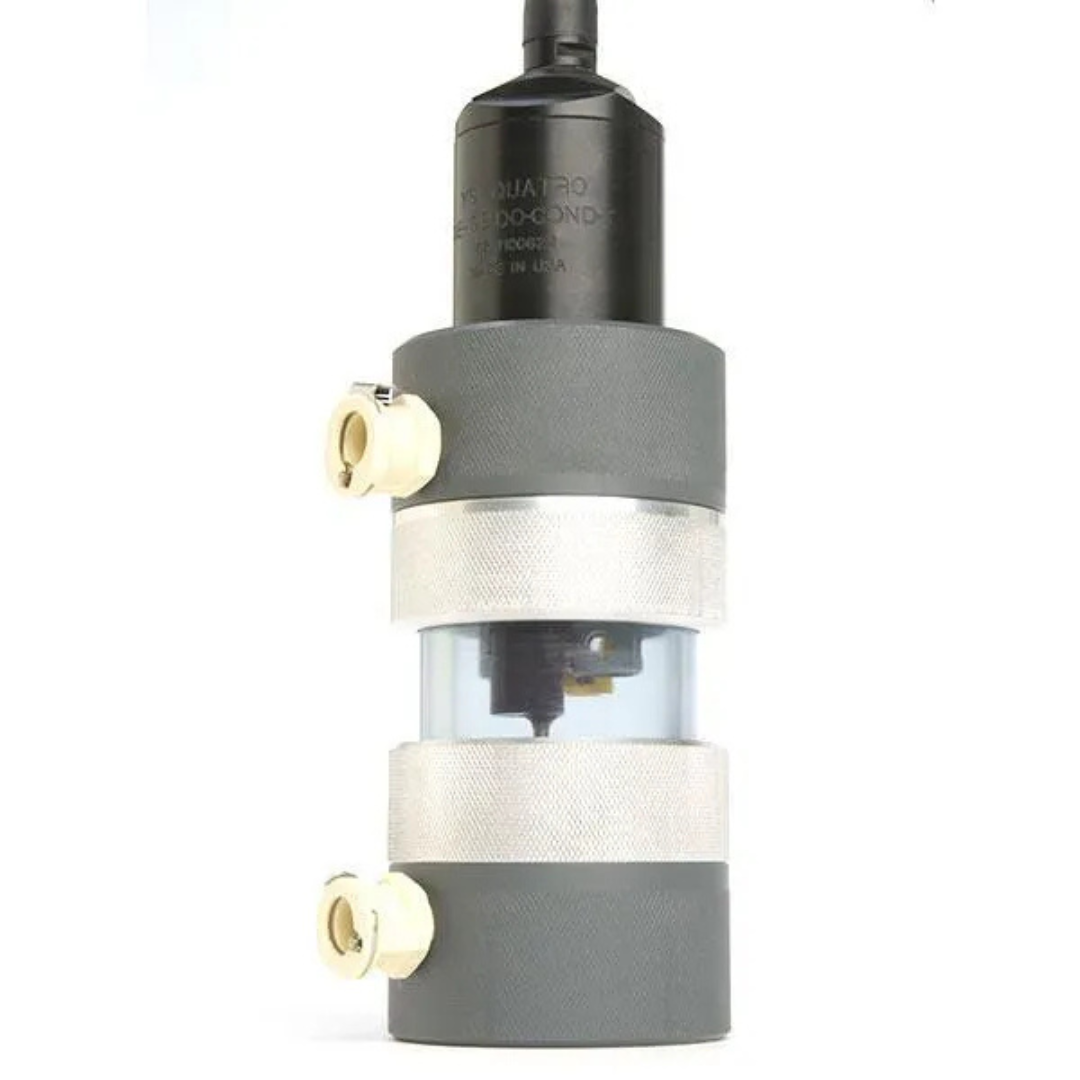 YSI Flow Cell Quatro with Cable Installed