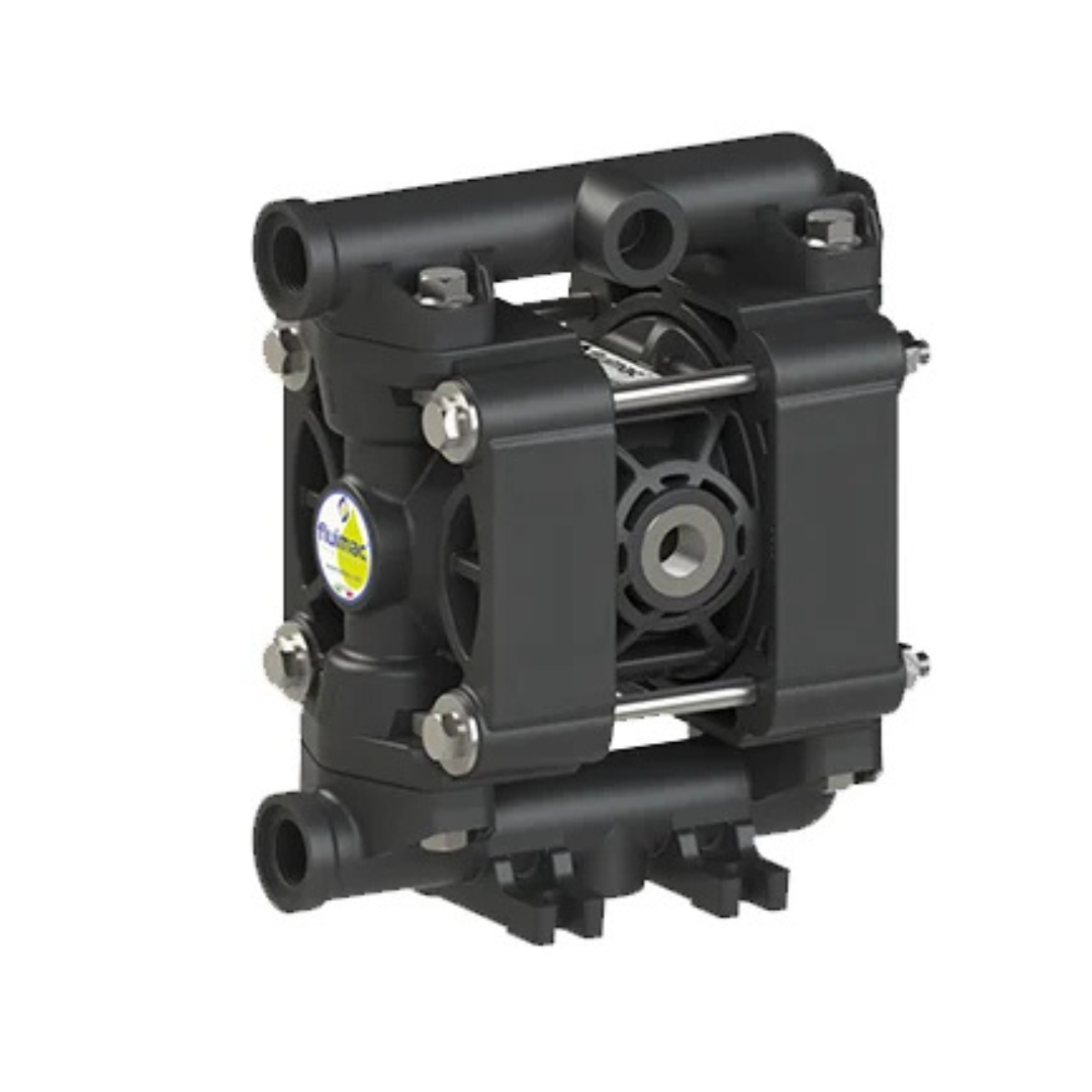 Fluimac P0020P-HTTPT5-AB Phoenix P20 AODD Pump - PVDF+CF Body, 3/8 Inch FNPT