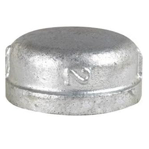 BMI 2 Inch Galvanized Cap, 150#, UL/FM