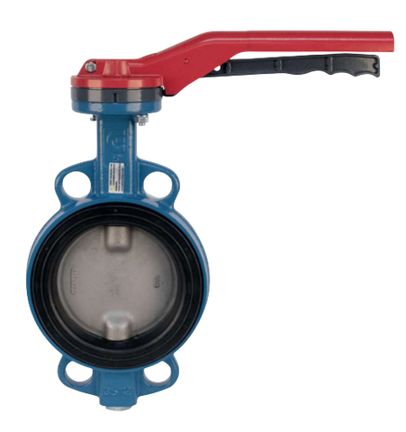 Ghibson Bonomi N500S-6 6 Inch Butterfly Valve, NSF Approved EPDM Seat, Wafer Body, Stainless Steel Disc