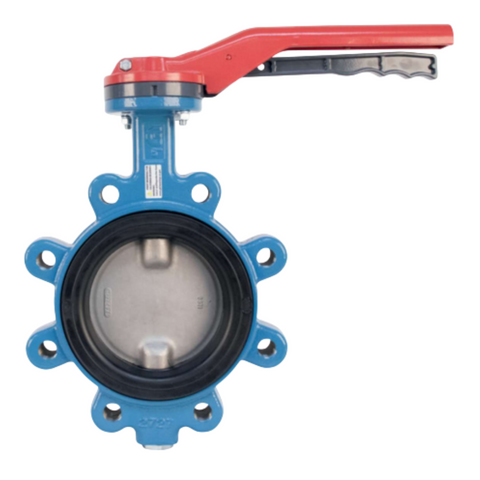 Ghibson Bonomi 531S-4 4 Inch Lever Operated Butterfly Valve, FKM Seat, Lug Body, Stainless Steel Disc