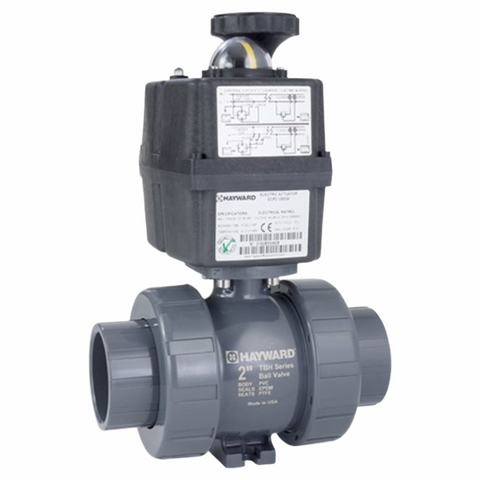 Hayward TBH Series PVC Ball Valve with ECP3 Actuator