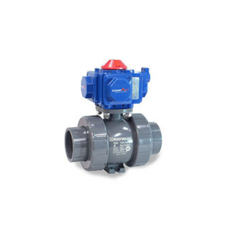 Hayward TBH Series PVC Ball Valve with PCD Double Acting Actuator