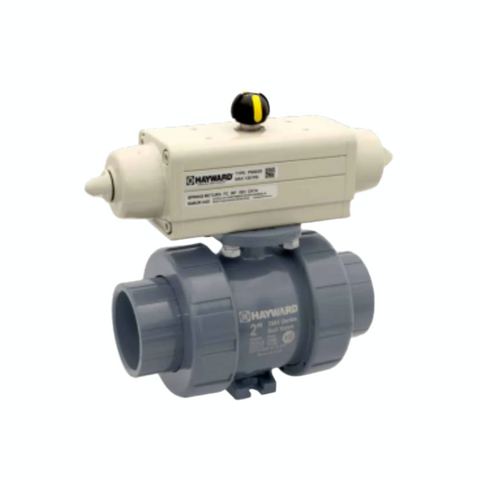 Hayward TBH Series PVC Ball Valve with PSS Spring Return Actuator