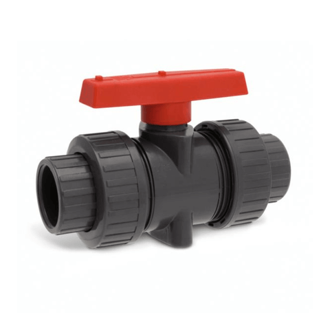 Hayward 1-1/2 Inch TBB Series PVC True Union Ball Valve, Socket/Threaded, EPDM Seals