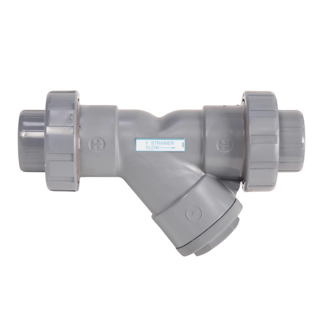 Hayward 4 Inch YS Series PVC True Union Y-Strainer, Socket, FPM Seals
