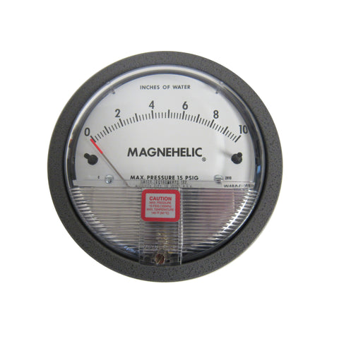 Dwyer 2010 Magnehelic® Differential Pressure Gauge - 0-10 Inches Of Water
