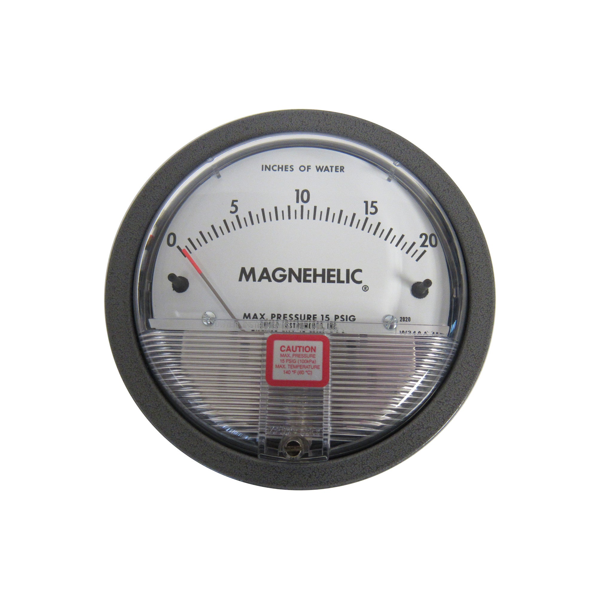 Dwyer 2020 Magnehelic® Differential Pressure Gauge - 0-20 Inches Of Water