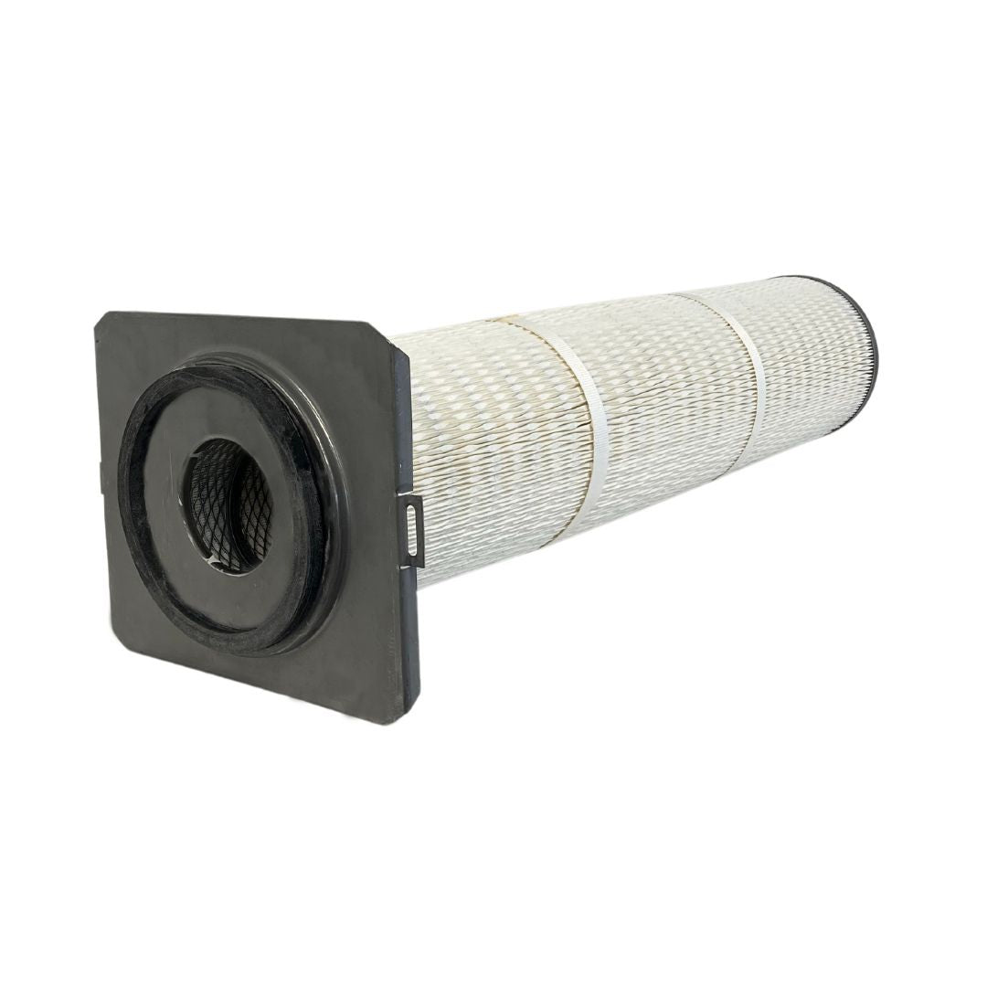 Dust Filter Cartridge - 8 Inch x 36 Inch, Slot & Tab Flange Top/Closed Bottom No Bolt Hole - 80/20 Media