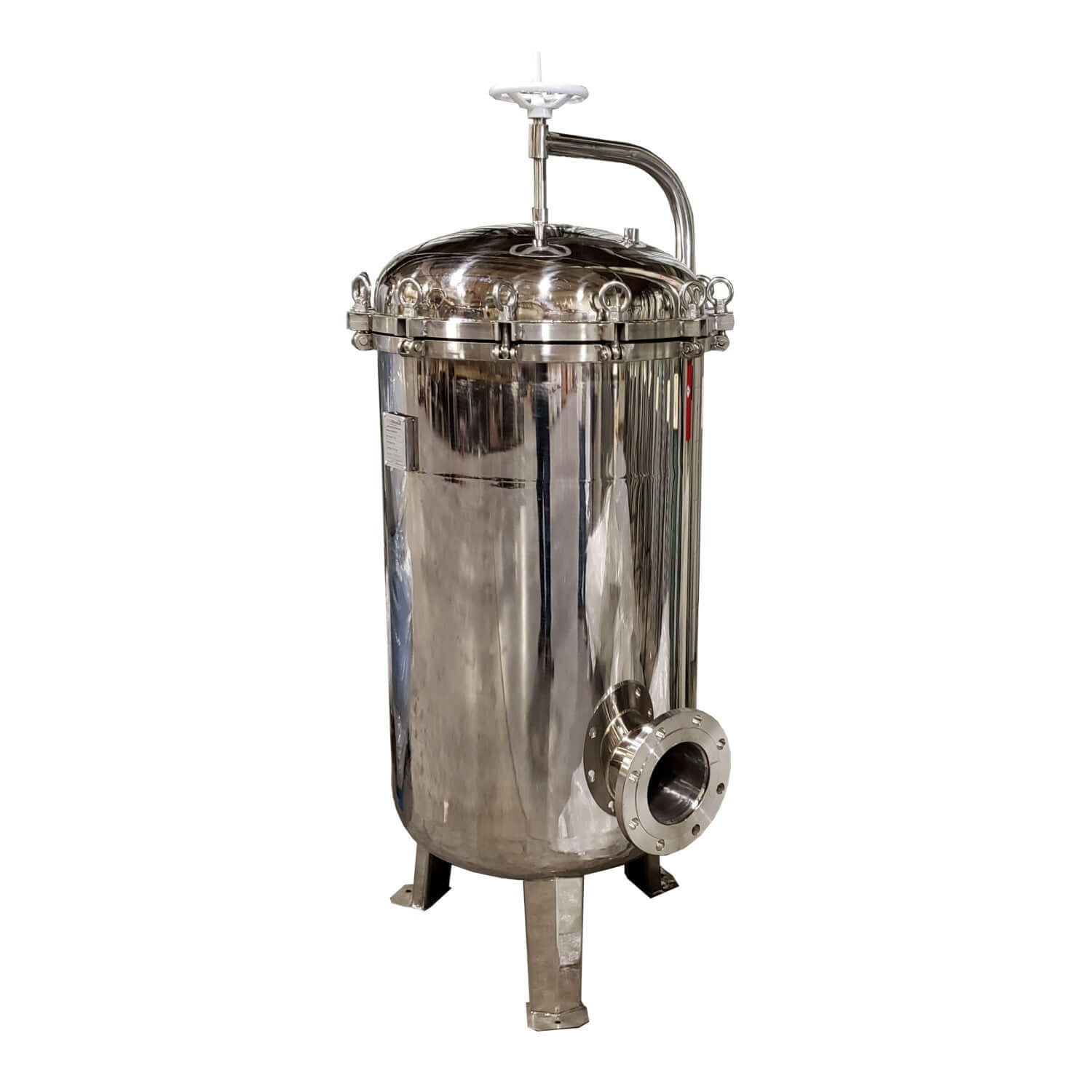 PRM #2 304 Stainless Steel 16 Bag Multi-Filter Housing, 10 Inch Flange In/Out-80 psi