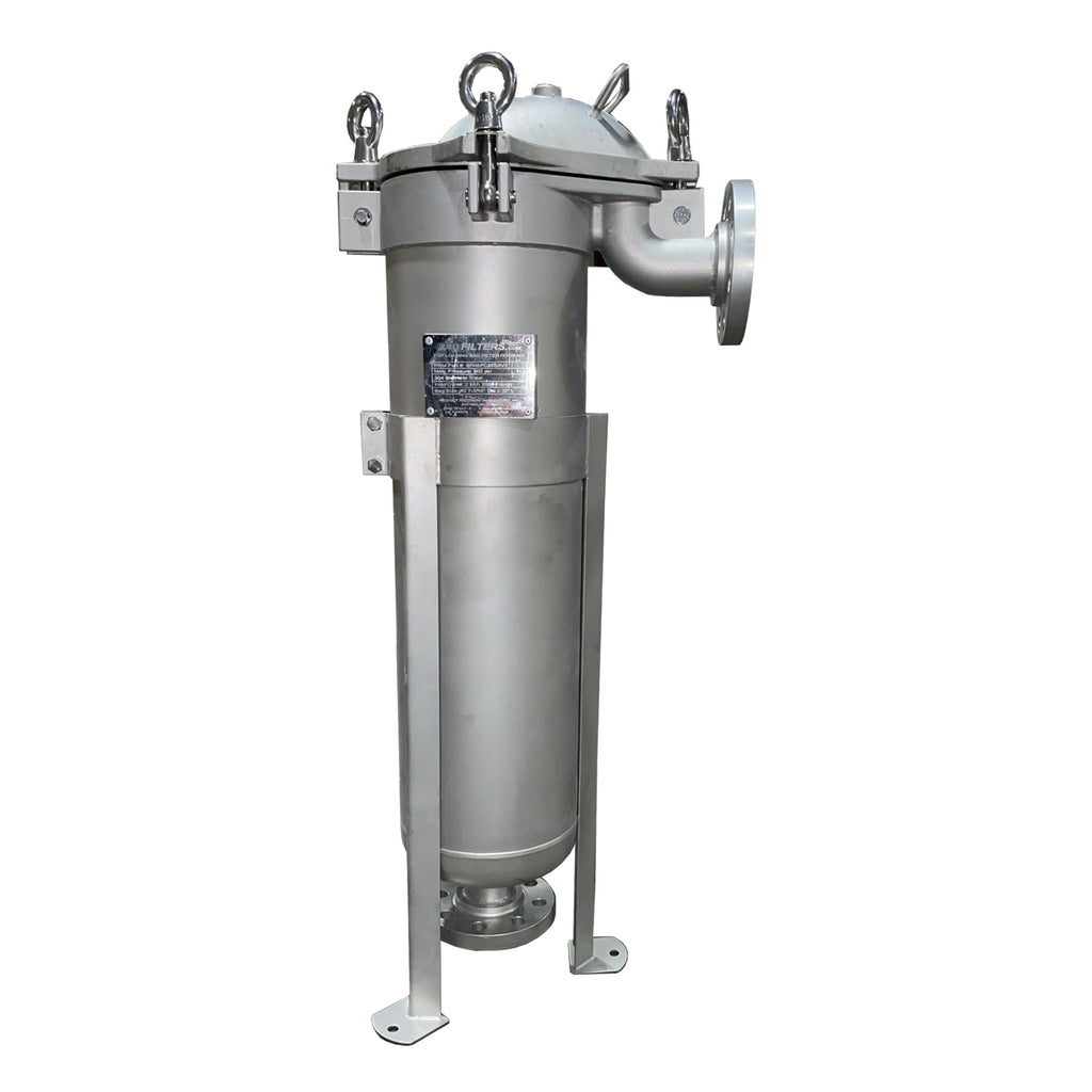 PRM #2 304 Stainless Steel Top Loading Bag Filter Housing, 2 Inch Flange In/Out, 300 psi