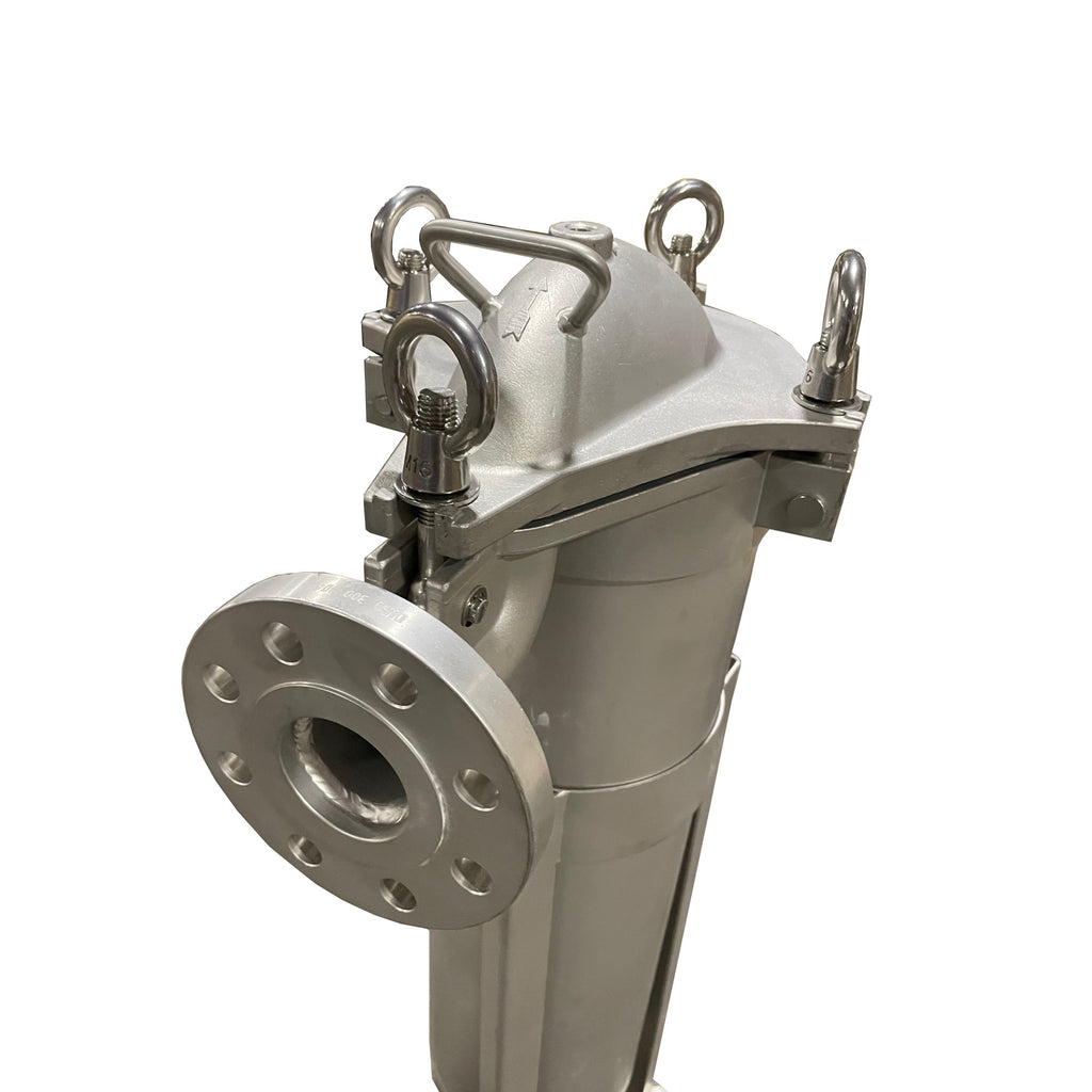 PRM #2 304 Stainless Steel Top Loading Bag Filter Housing, 2 Inch Flange In/Out, 300 psi