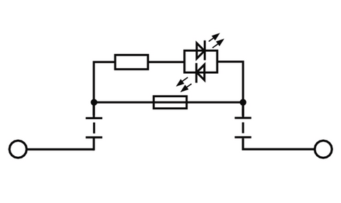 Weidmuller 1880420000 60-150v AC/DC Glass Fuse Holder With Indication