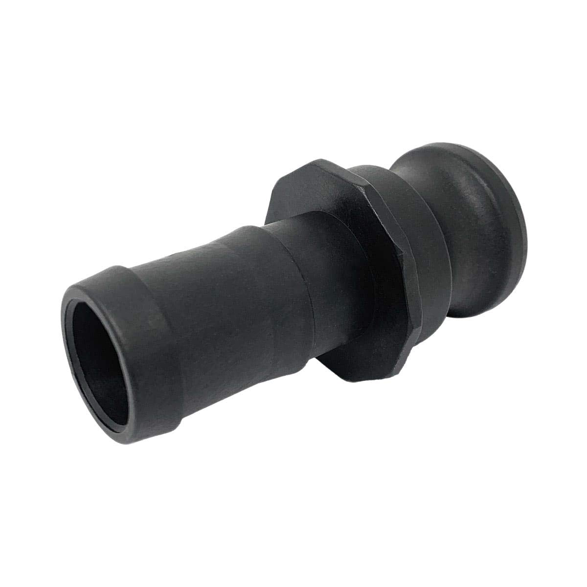 E125 Polypropylene Cam & Groove Fitting, 1-1/4 Inch Male Camlock Adapter X Hose Shank
