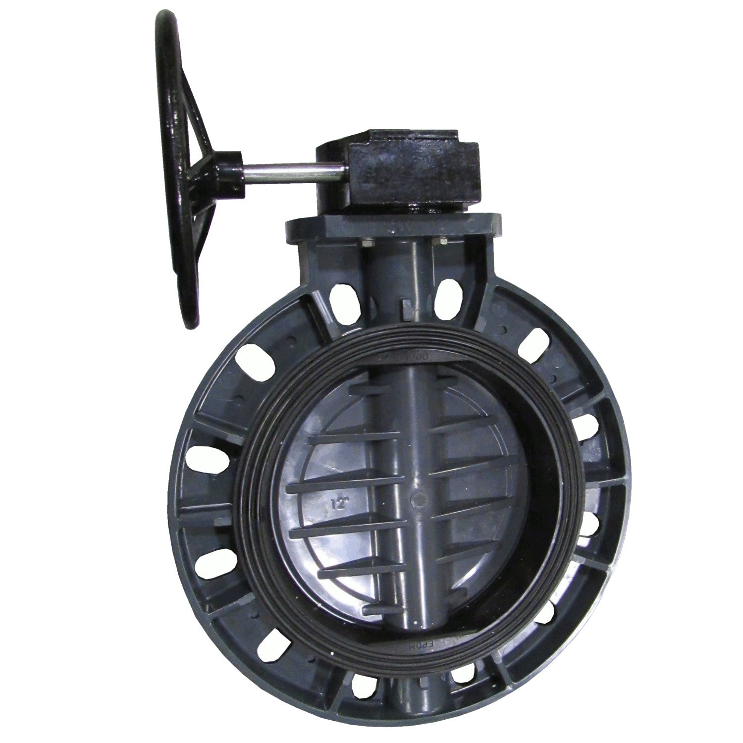 ERA Sch 80 PVC 12 Inch Butterfly Valve, Gear Operated