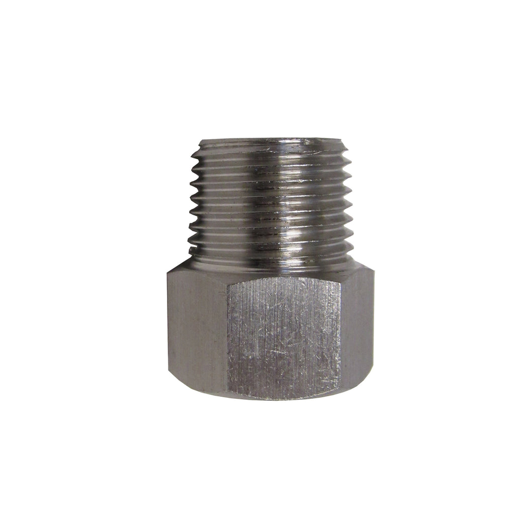 BSPP Adapters - Stainless Steel - 3/4 Inch Male NPT  x  3/4 Inch BSPP Female