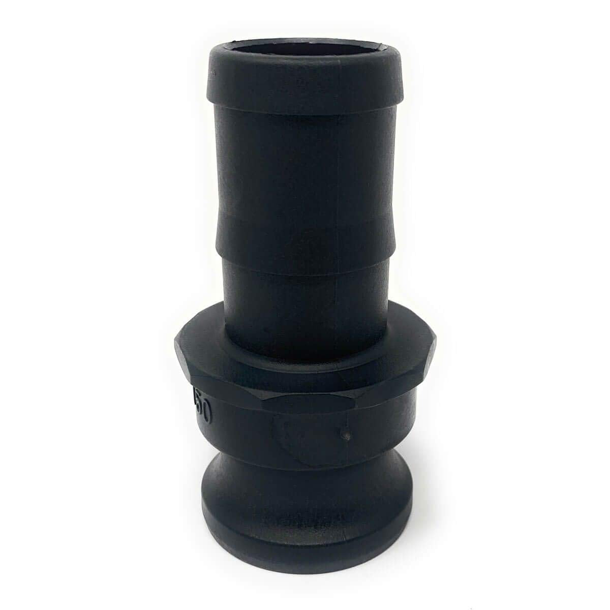 E150 Polypropylene Cam & Groove Fitting, 1-1/2 Inch Male Camlock Adapter X Hose Shank