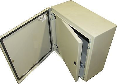 Tecnomatic Panel Enclosure, 32 X 32 X 12 with Dead Front and Back Plate, Powder Coated, 28200-PD