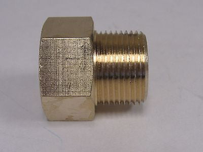 Brass Adapter - 1/8 Inch NPT Female X 1/8 Inch BSPP Male