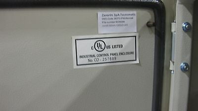 Tecnomatic Panel Enclosure, 48 X 32 X 16 with Dead Front and Back Plate, Powder Coated, 28270-PD