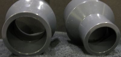 ERA Sch 80 PVC 2 X 1-1/2 Reducing Coupling - Gray, Socket Connect, Schedule 80
