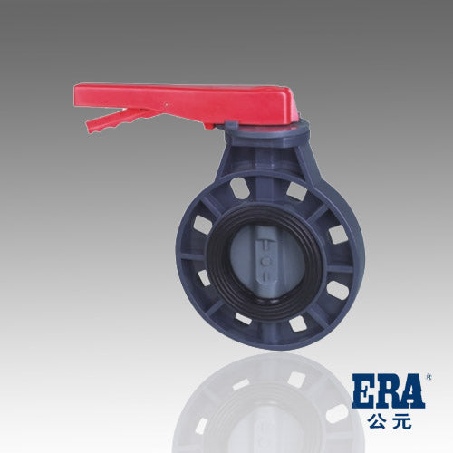 ERA Sch 80 PVC 6 Inch Butterfly Valve, Lever Handle