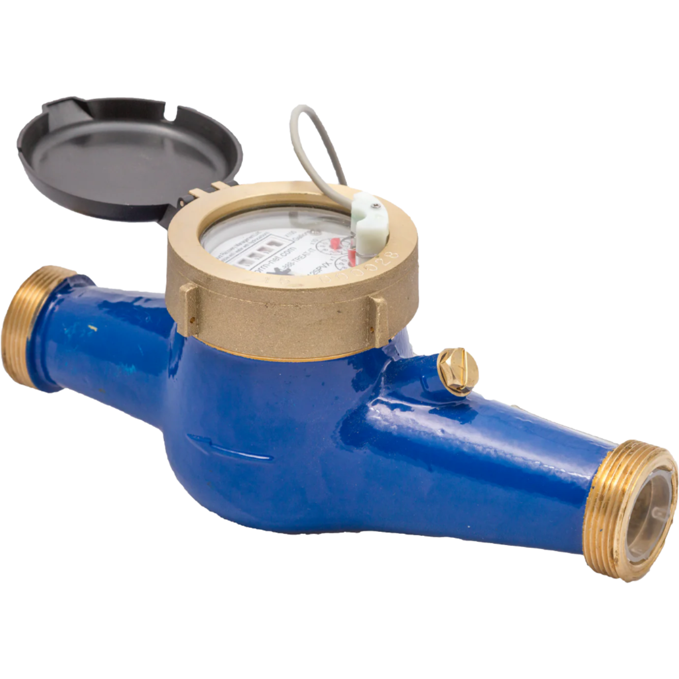 PRM 3/4 Inch Multi-Jet Brass Totalizing Water Meter with Pulse Output