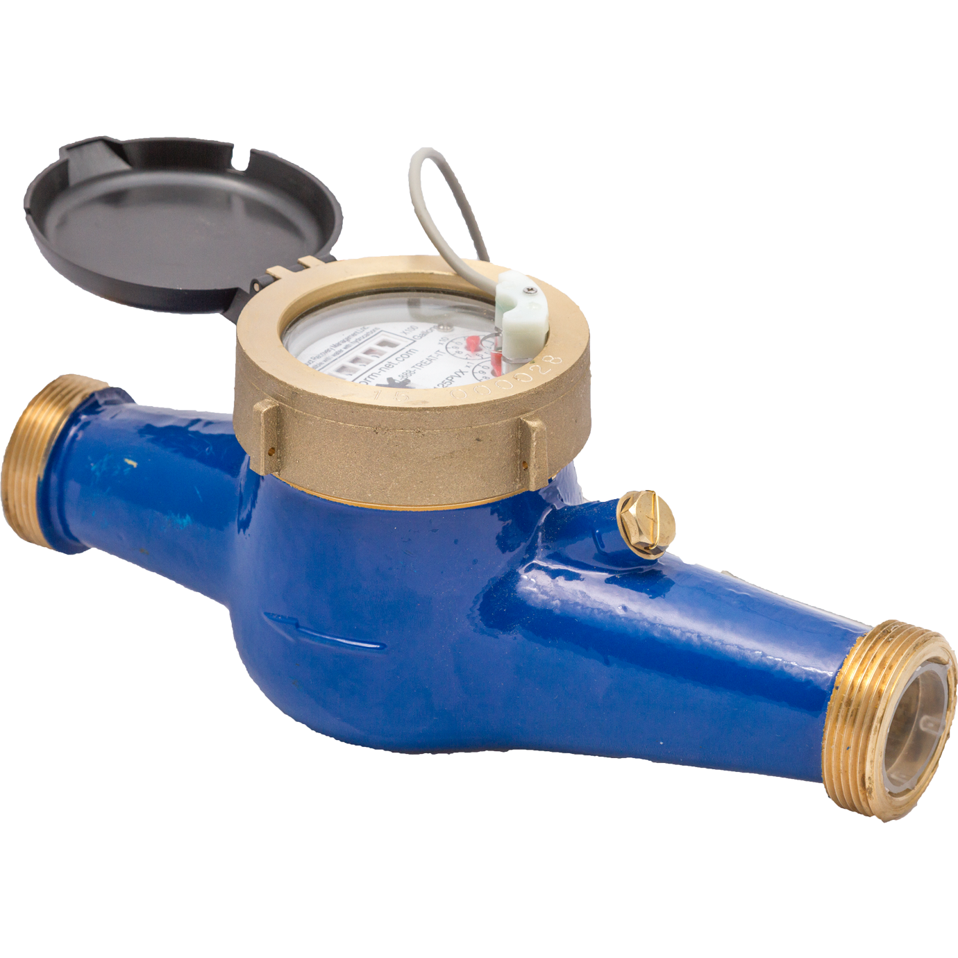 PRM 1 Inch Multi-Jet Brass Totalizing Water Meter with Pulse Output