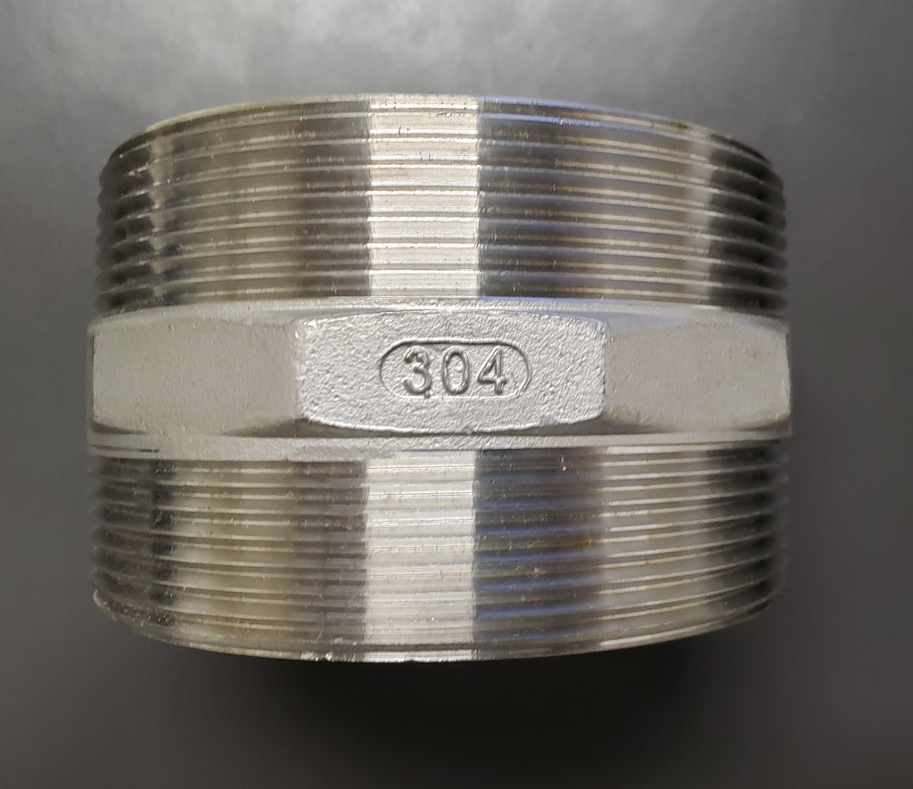 4 Inch 304 Stainless Steel Hex Nipple