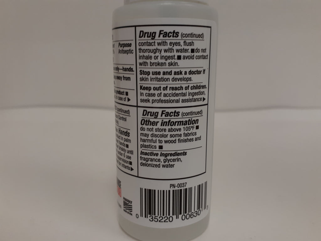 Label - Liquid Hand Sanitizer, 2 oz. Spray, Pack of 4