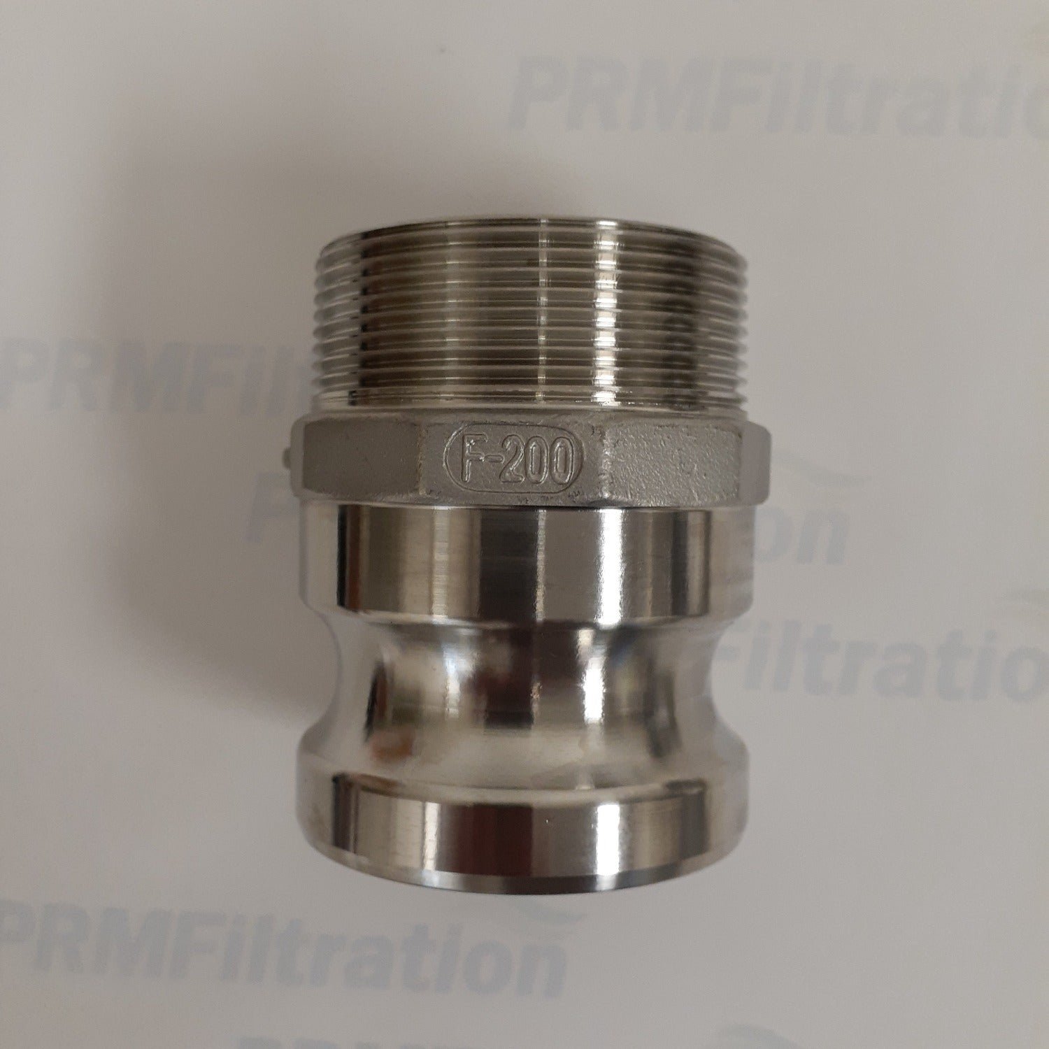 Stainless Steel Cam & Groove F200 Fitting, 2 Inch Male Camlock X Male NPT Thread