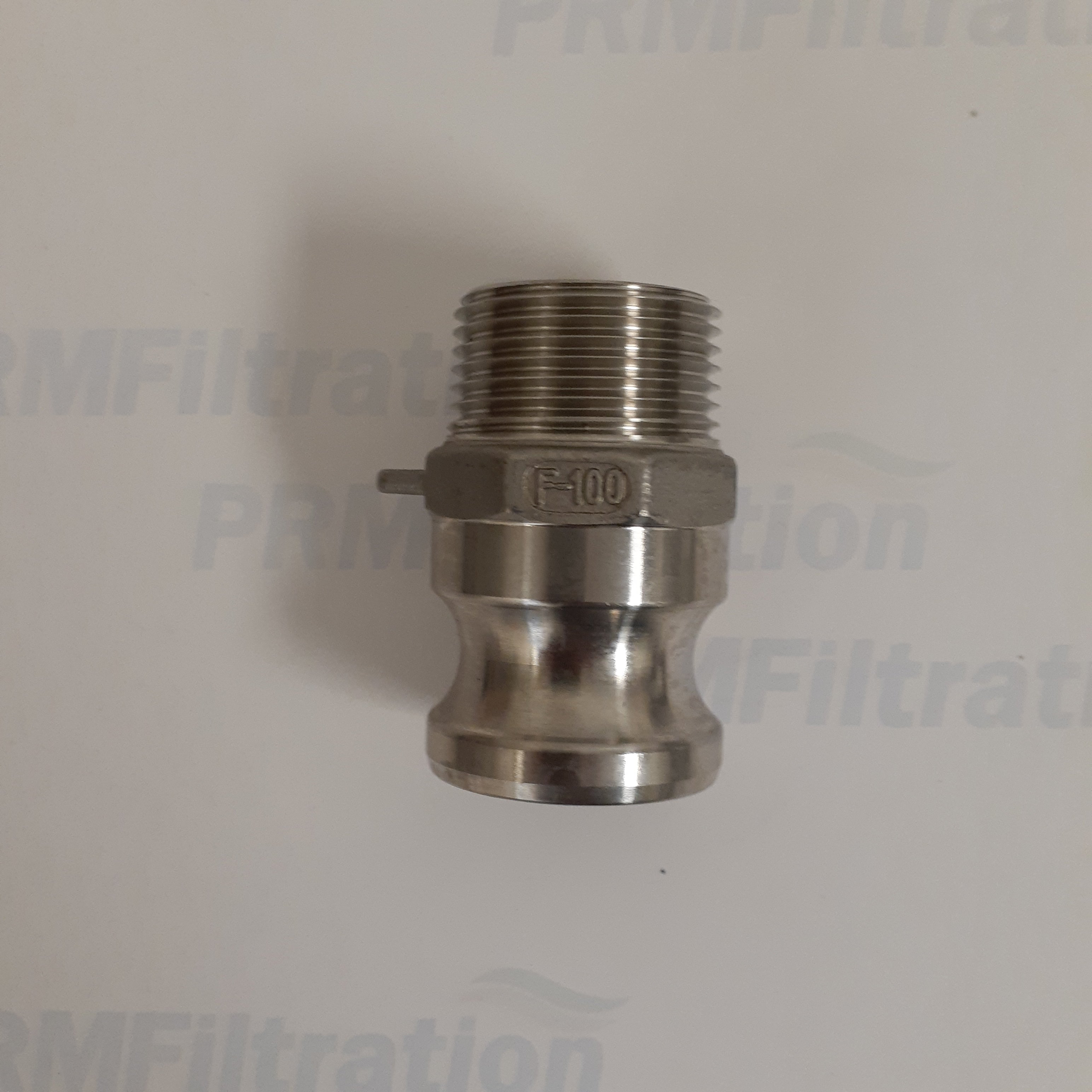 Stainless Steel Cam & Groove F100 Fitting, 1 Inch Male Camlock X Male NPT Thread