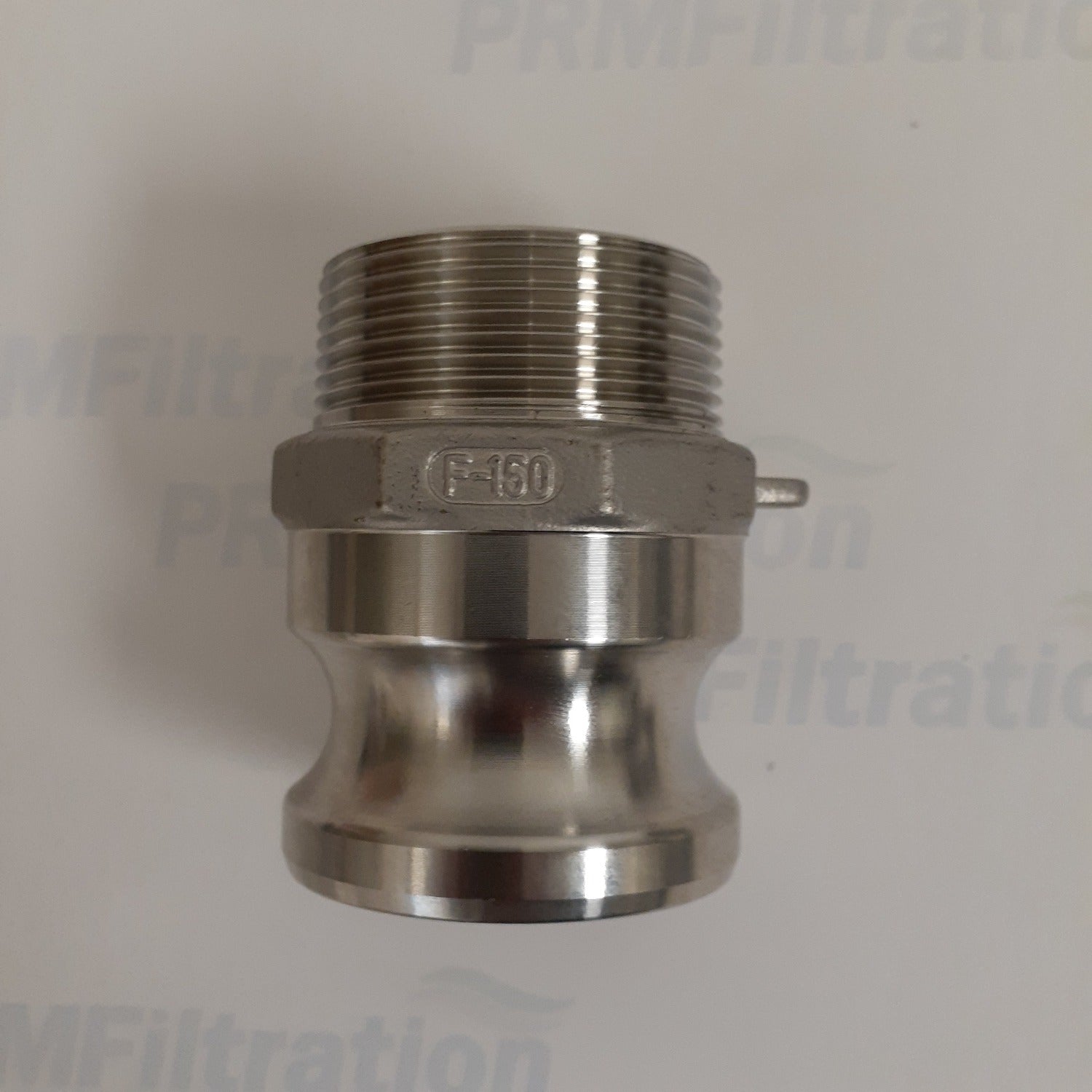 Stainless Steel Cam & Groove F150 Fitting, 1-1/2 Inch Male Camlock X Male NPT Thread