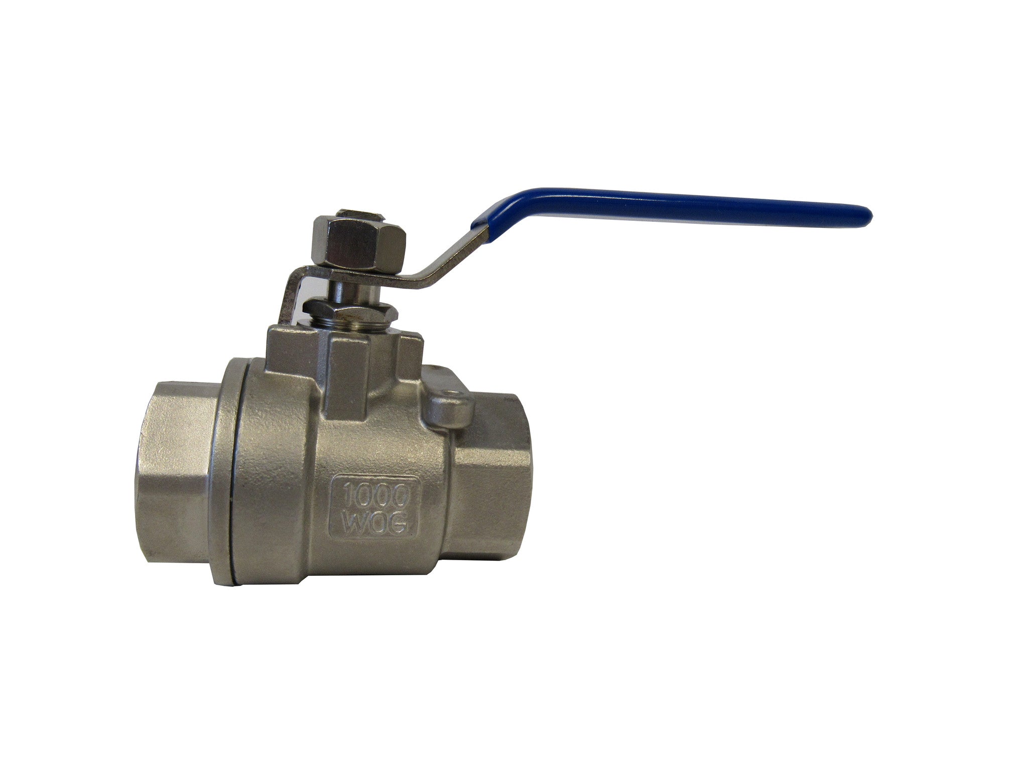 TJ Valve 2 Piece 304 Stainless Steel Full Port Valve, 2 Inch NPT