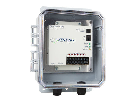 Sensaphone Sentinel (Ethernet Version) with Enclosure Front View