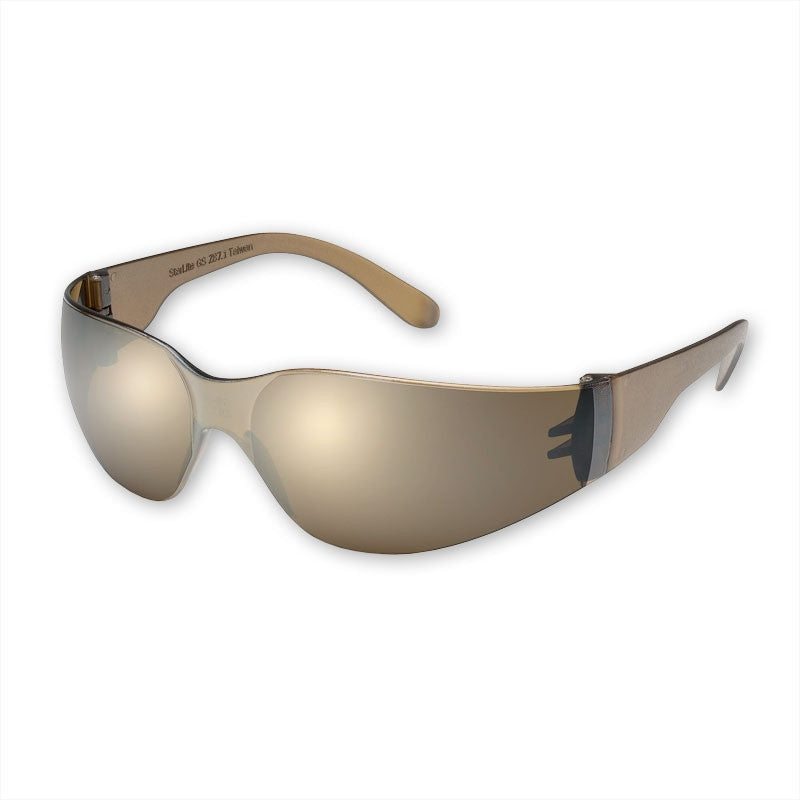 Gateway Safety Starlite 466M Safety Glasses, Mocha Mirror Lens, Mocha Temple, Lightweight