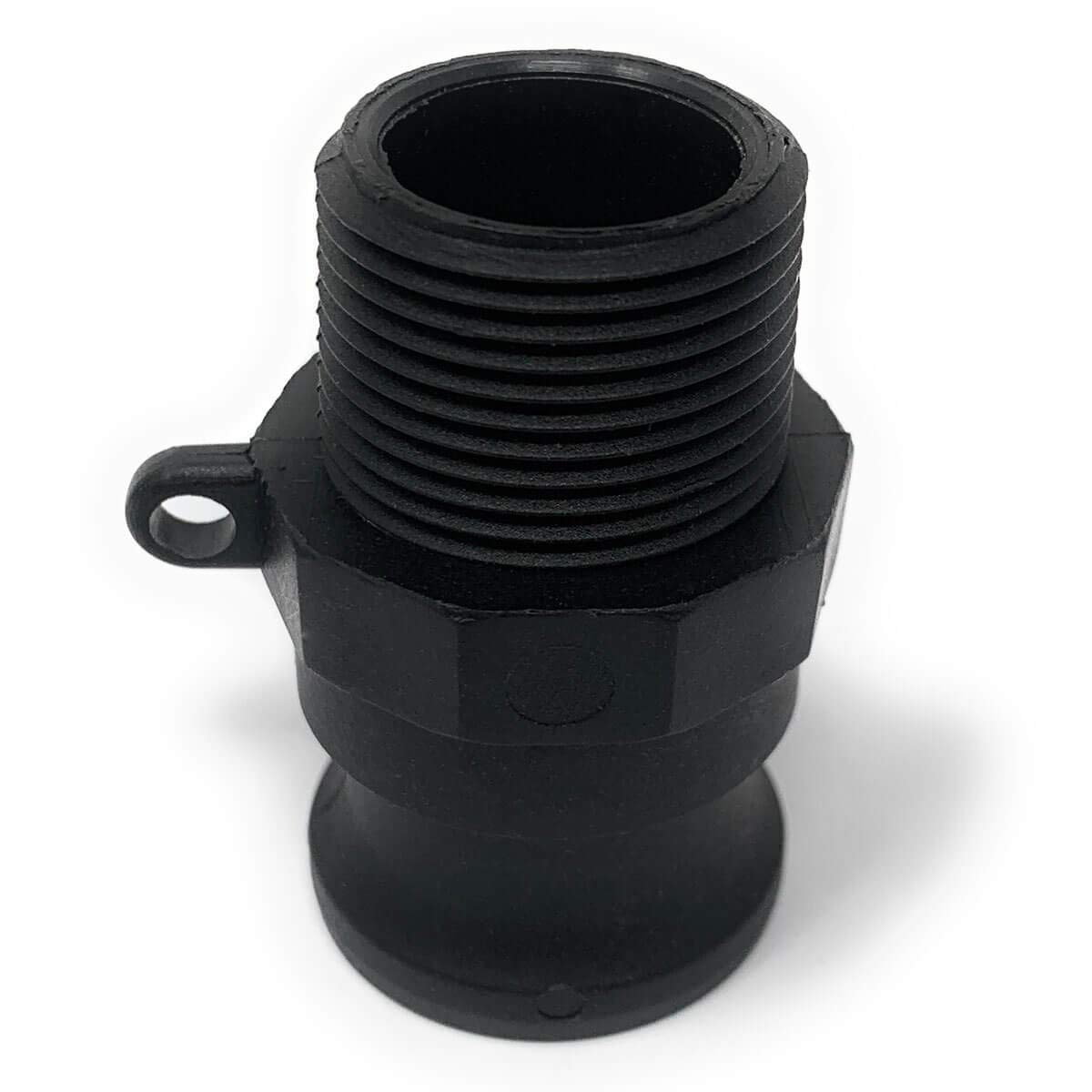 F075 Polypropylene Cam & Groove Fitting, 3/4 Inch Male Camlock Coupler X Male NPT Thread