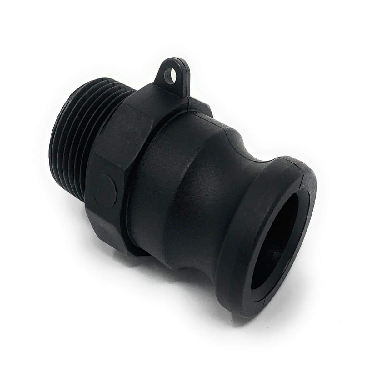 F125 Inch Polypropylene Cam & Groove Fitting, 1-1/4 Inch Male Camlock Coupler X Male NPT Thread